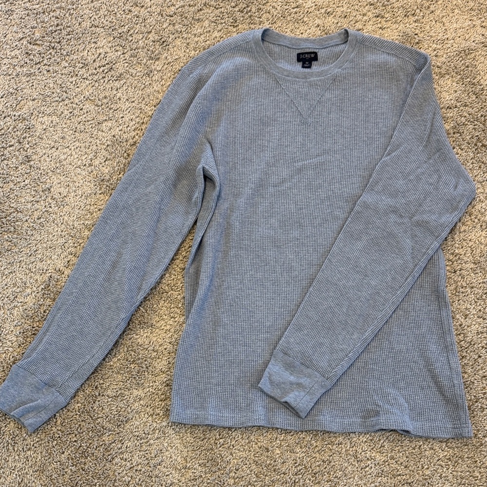 J. Crew Light Blue Long Sleeve Crewneck Sweater